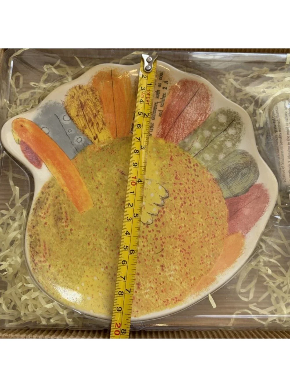 Hallmark Thanksgiving Turkey Serving Dish Spreader Set Ceramic NEW Fall Colors